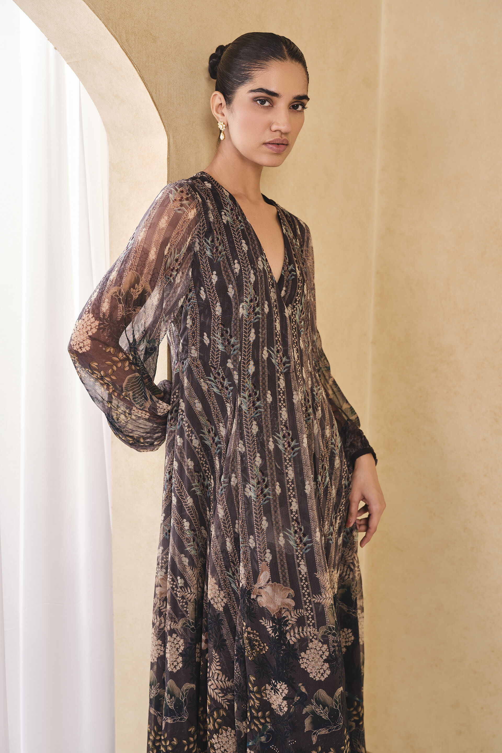 Jumaana Printed Dress - Black, Black, image 5